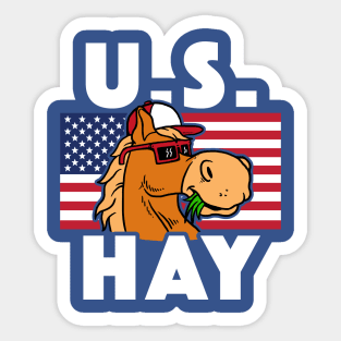 U S Hay Sticker